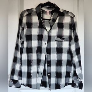 Victoria's Secret Plaid Blouse